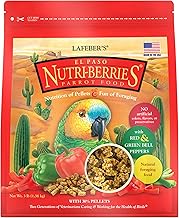 LAFEBER'S El Paso Nutri-Berries Pet Bird Food, Made with Non-GMO and Human-Grade Ingredients, for Parrots, 3 lb