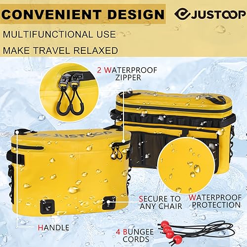 Miniatura 10 de Kayak Seat Back Cooler, Seat Back Cooler for Kayak with Leakproof Material, Kayak Seat Cooler Bag for Kayaking, Keeping Drinks Cool All Day