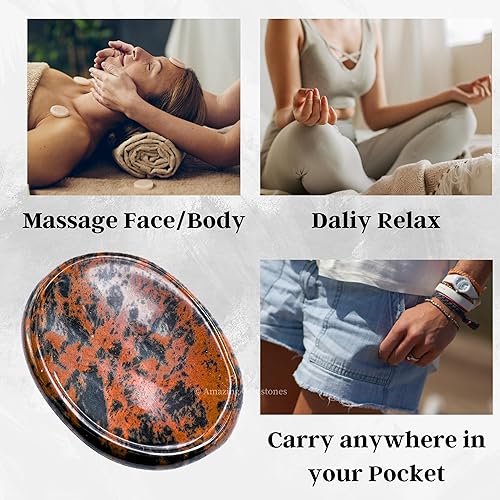 Vista 140 de Cristales de piedra de preocupación de cuarzo rosa y piedras curativas, piedras de preocupación para regalos de alivio del estrés, cristal de piedra