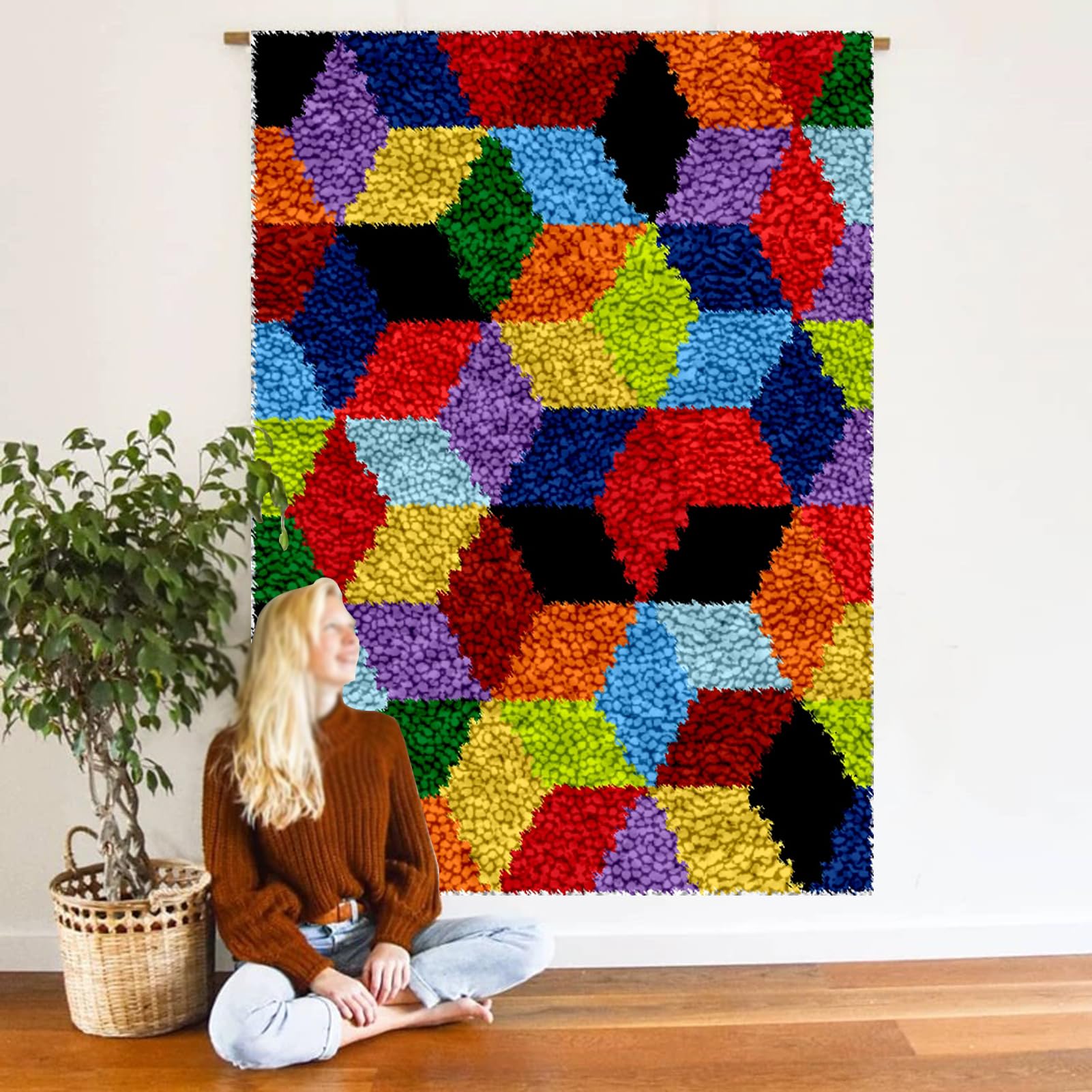 140 x 180 cm zestawy dywanów z haczykiem zatrzaskowym, zestaw do produkcji dywaników, zestawy do haftu krzyżykowego, zestaw do robienia gobelinów, zestaw 3D z haczykiem do haftu ręcznego wykonania