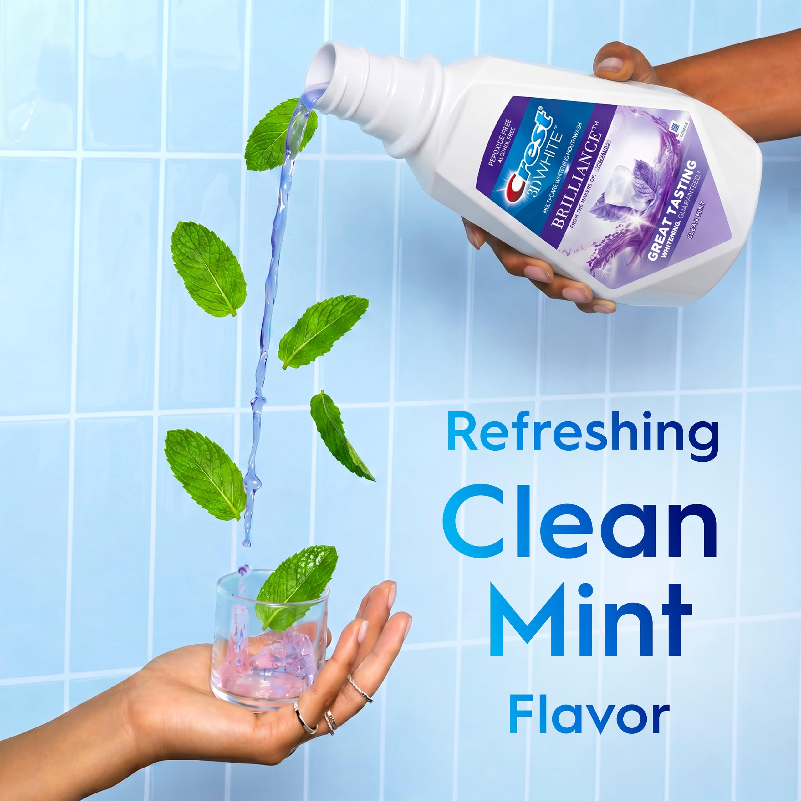 Crest 3DWhite Mouthwash - Whiter Teeth in 7 Days -5