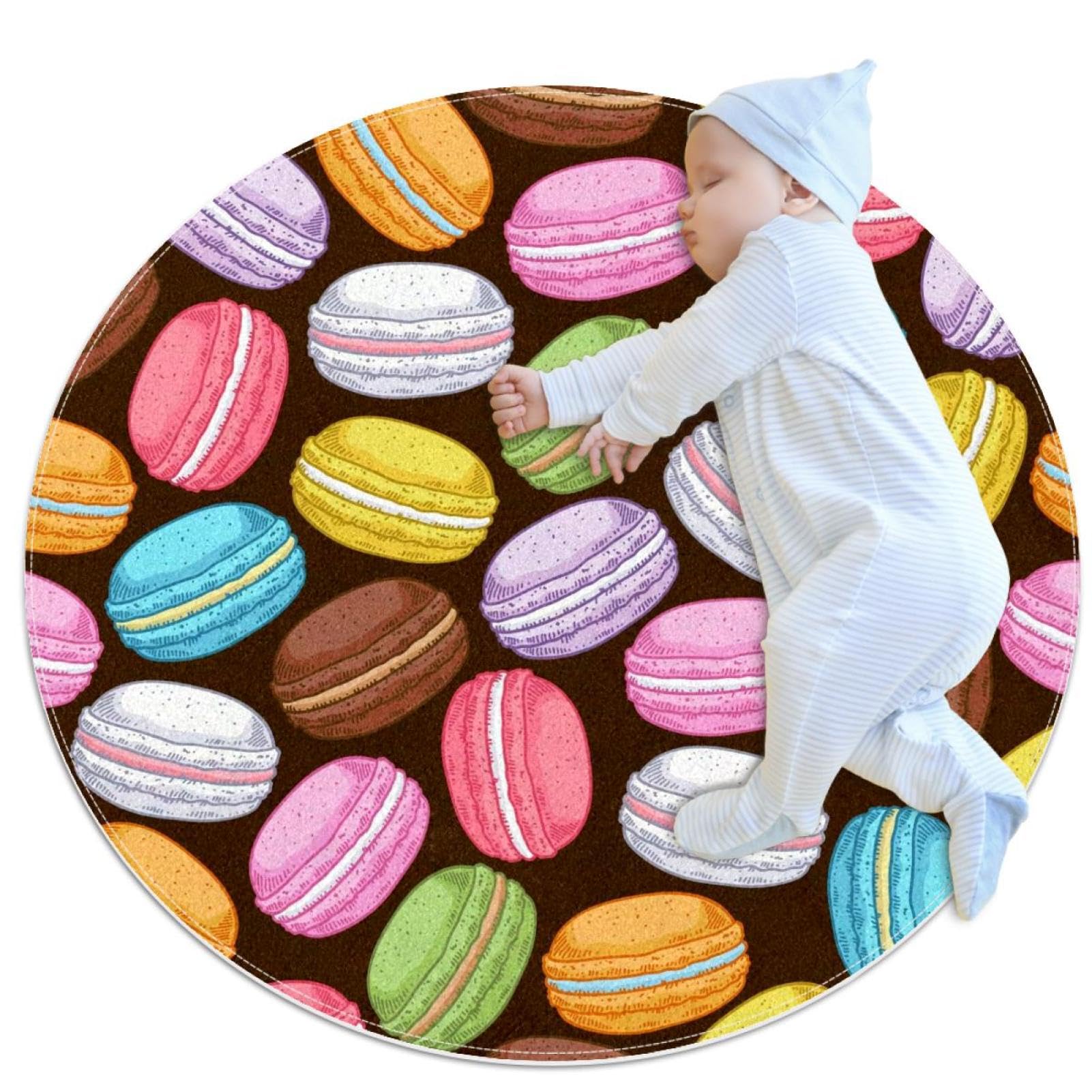 Tapis de salle de bain coloré macaron pour éviter les glissades au réveil