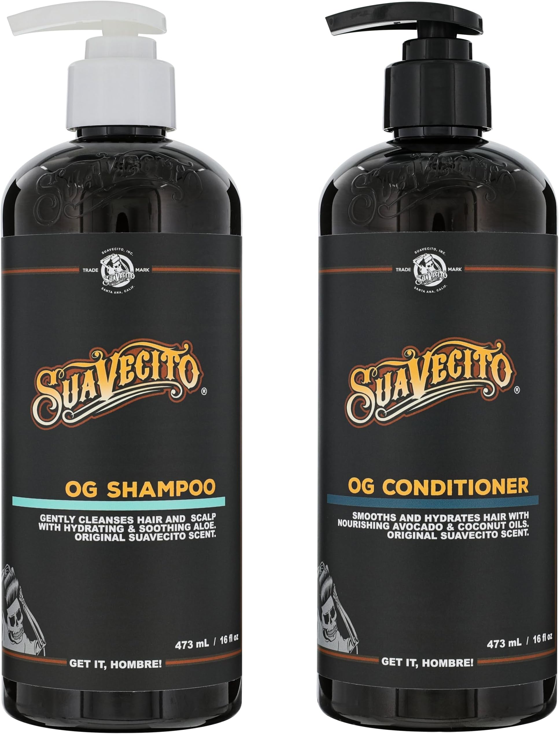 Suavecito OG Shampoo & Conditioner Set, 16 oz each ( Set of 2)