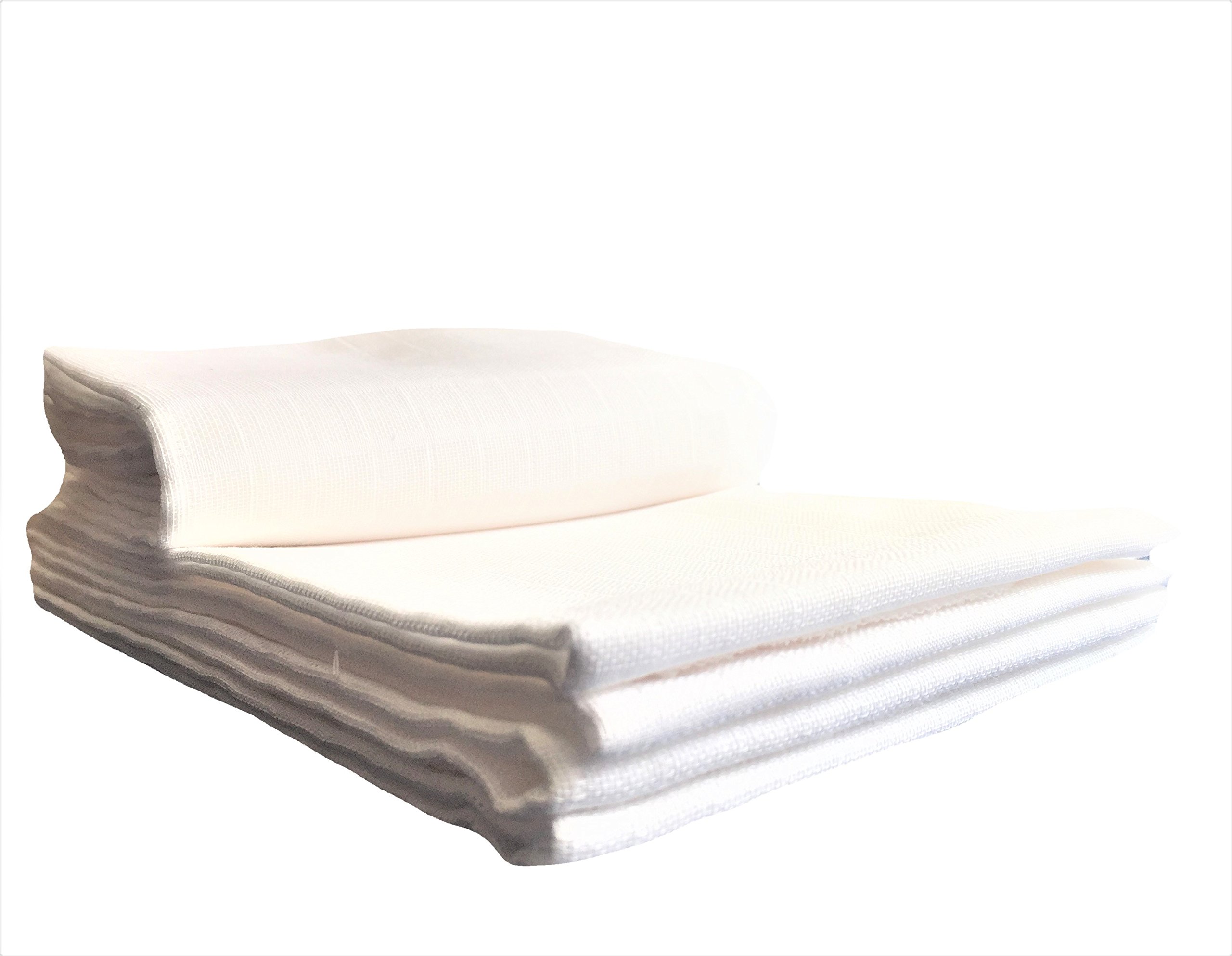 Mussole Neonato 100% Cotone Garza Morbida Assorbenti Made in Italy Confezione 6 Pezzi