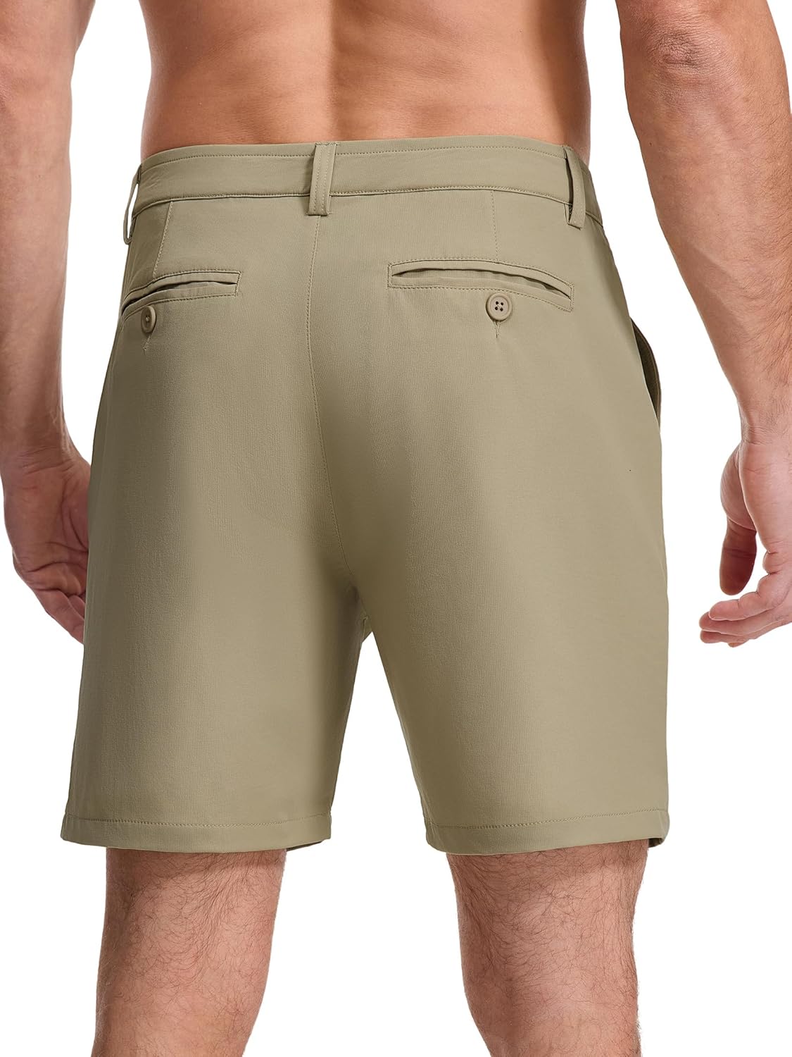 Men's Golf Shorts 7 Inch Inseam Lightweight Hybrid Casual Short, Quick Dry Flat Front Work Dress Shorts with Pockets - Image 2