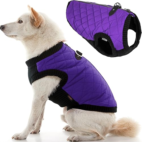 Miniatura 8 de Gooby  Chaleco de moda, pequeño suéter para perro, chaqueta cazadora con pechera elástica, Verde (Green Check)