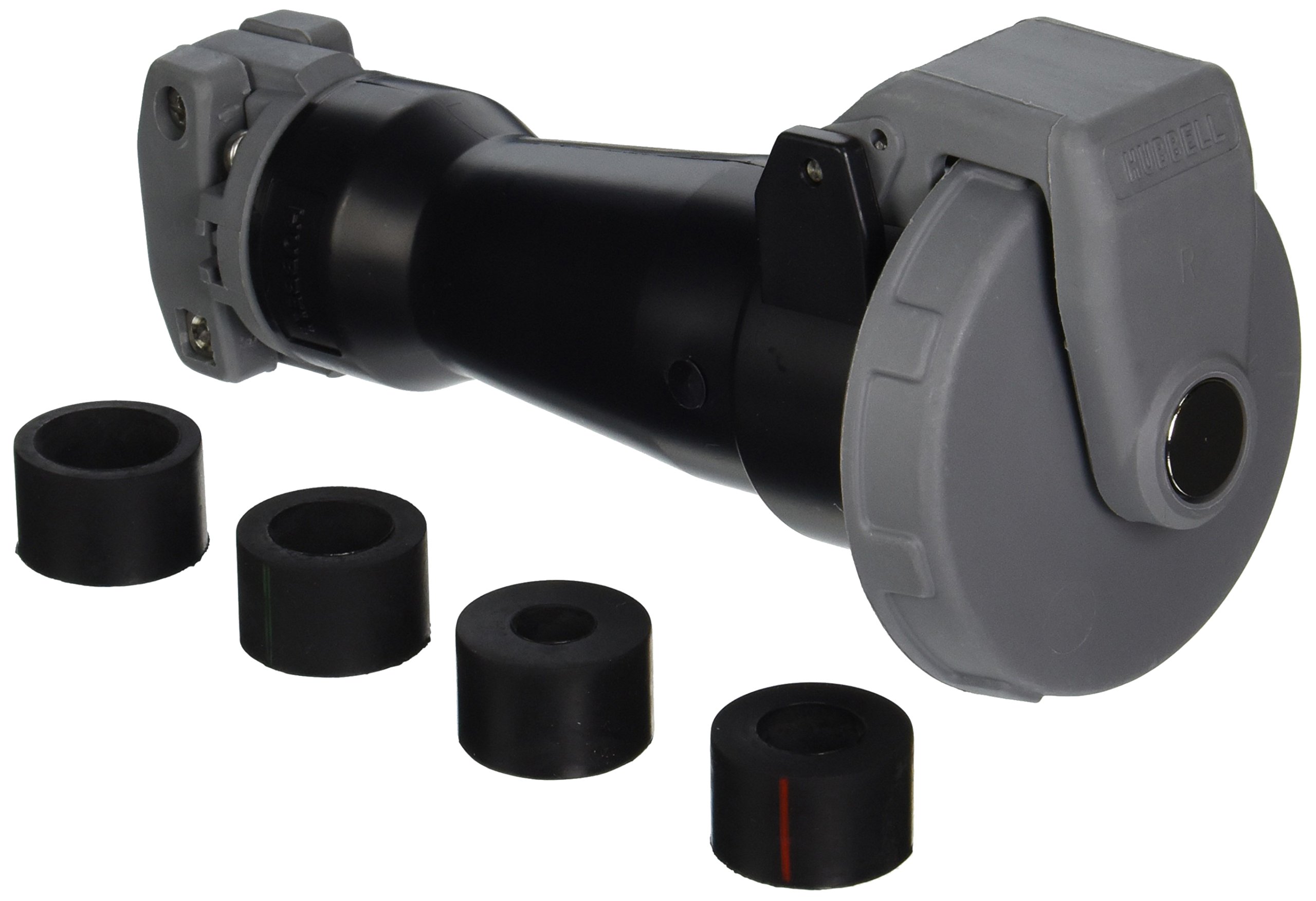 Hubbell HBL420C5W Pin and Sleeve IEC Connector, 3 Pole, 4 Wire, 20 amp, 600V, Watertight