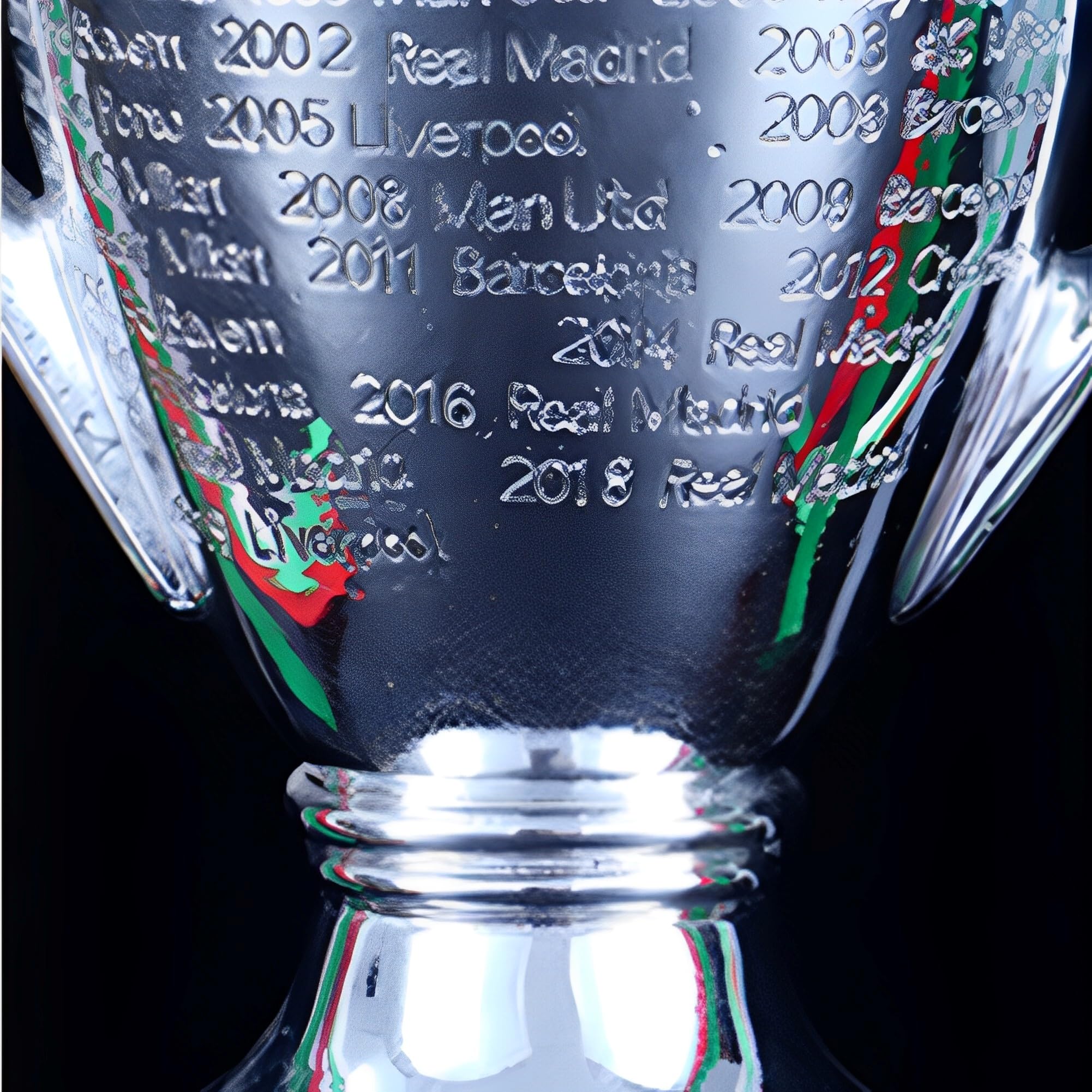 Réplica del trofeo del campeonato de fútbol, copa de campeón de orejas grandes en resina para aficionados al fútbol y coleccionistas, perfecta para la oficina en casa o exhibición de trofeos de la