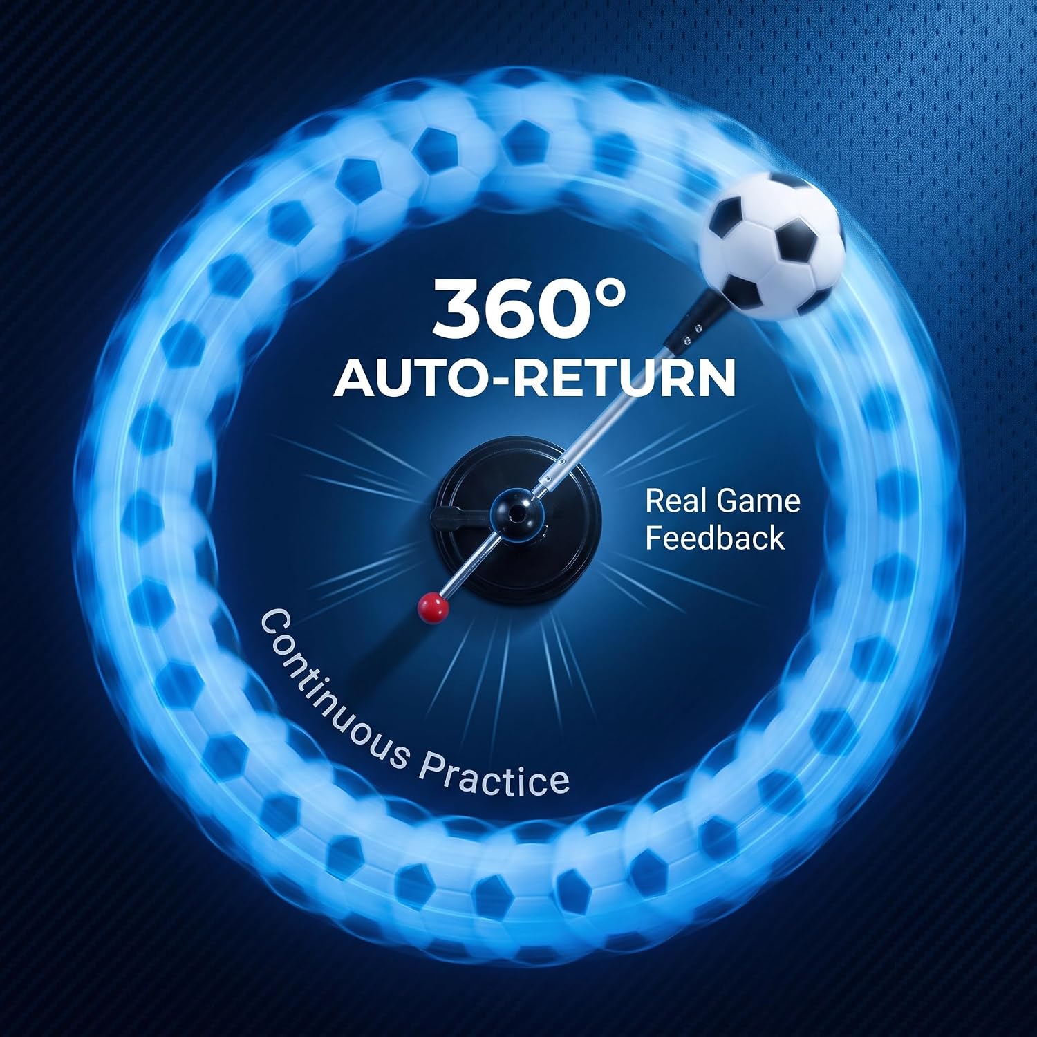 Soccer Kick Trainer with Suction Base, Rotating Solo Footwork Aid | Solo Training, Rotating Design, Suction Base, Footwork Practice, Soccer Skills