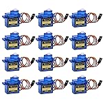 Beffkkip RC Servo 12Pcs SG90 9g Micro Servos for RC Robot Helicopter Airplane Controls Car Boat Mini Servo