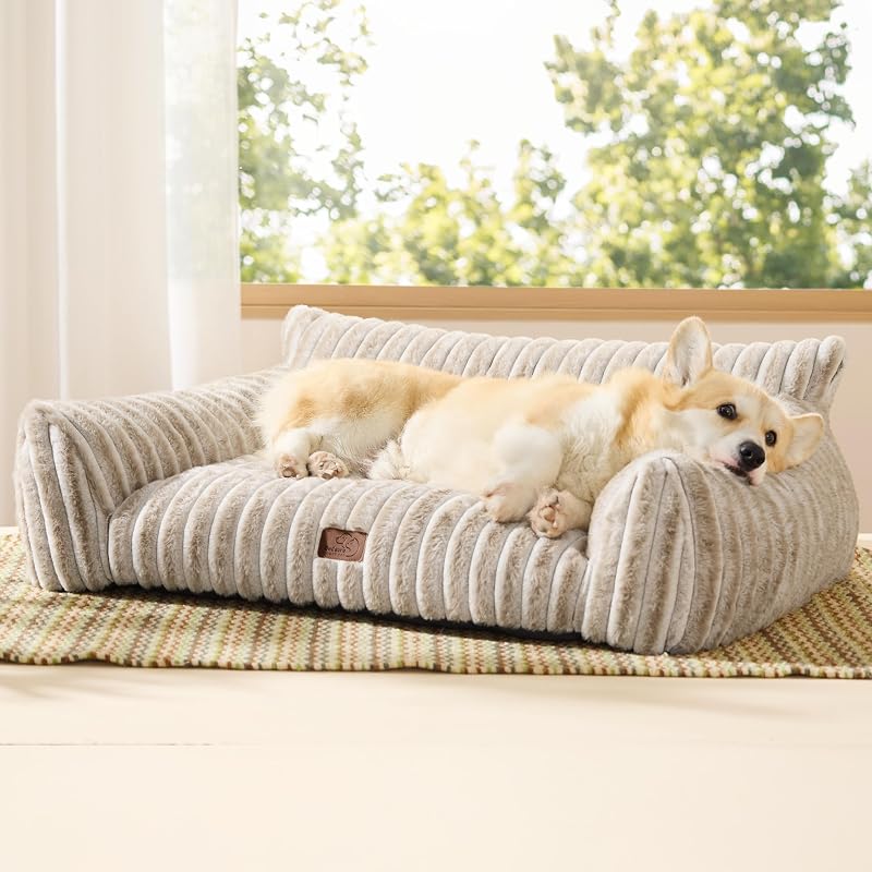 Sofá-cama para gatos grandes e cães médios e grandes Bedsure ComfyFleece® Amphora 1 unidade