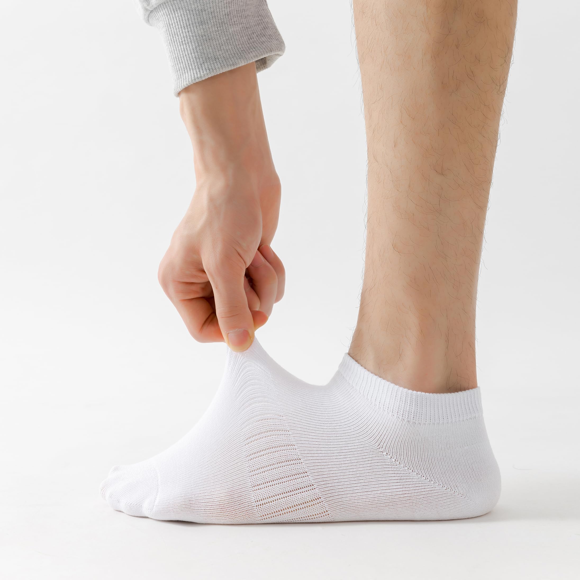 LBJR 12 Paires Sport Respirant Socquettes Chaussettes Basses Homme Femme Coton Courtes Chaussettes