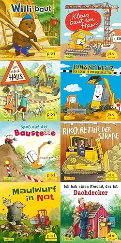 Pixi-8er-Set 276: Pixis Fahrzeuge auf der Baustelle (8x1 Exemplar) (276)
