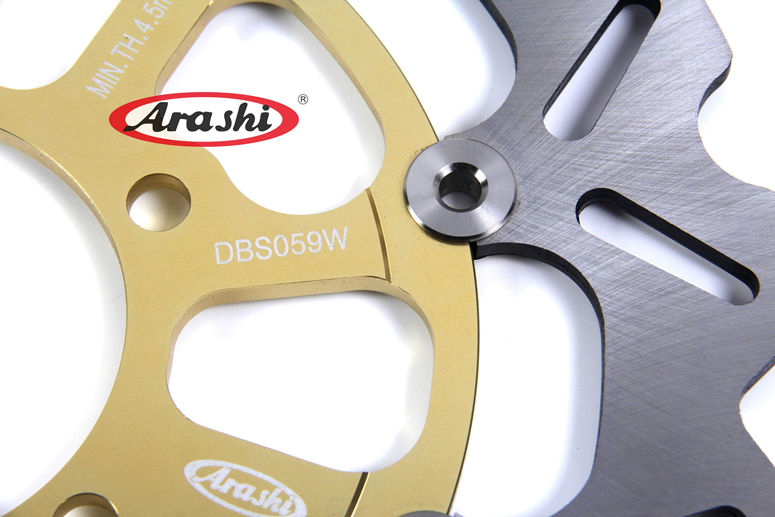 Arashi Front Rear Brake Disc Rotors for KAWASAKI Ninja ZX10R 2008