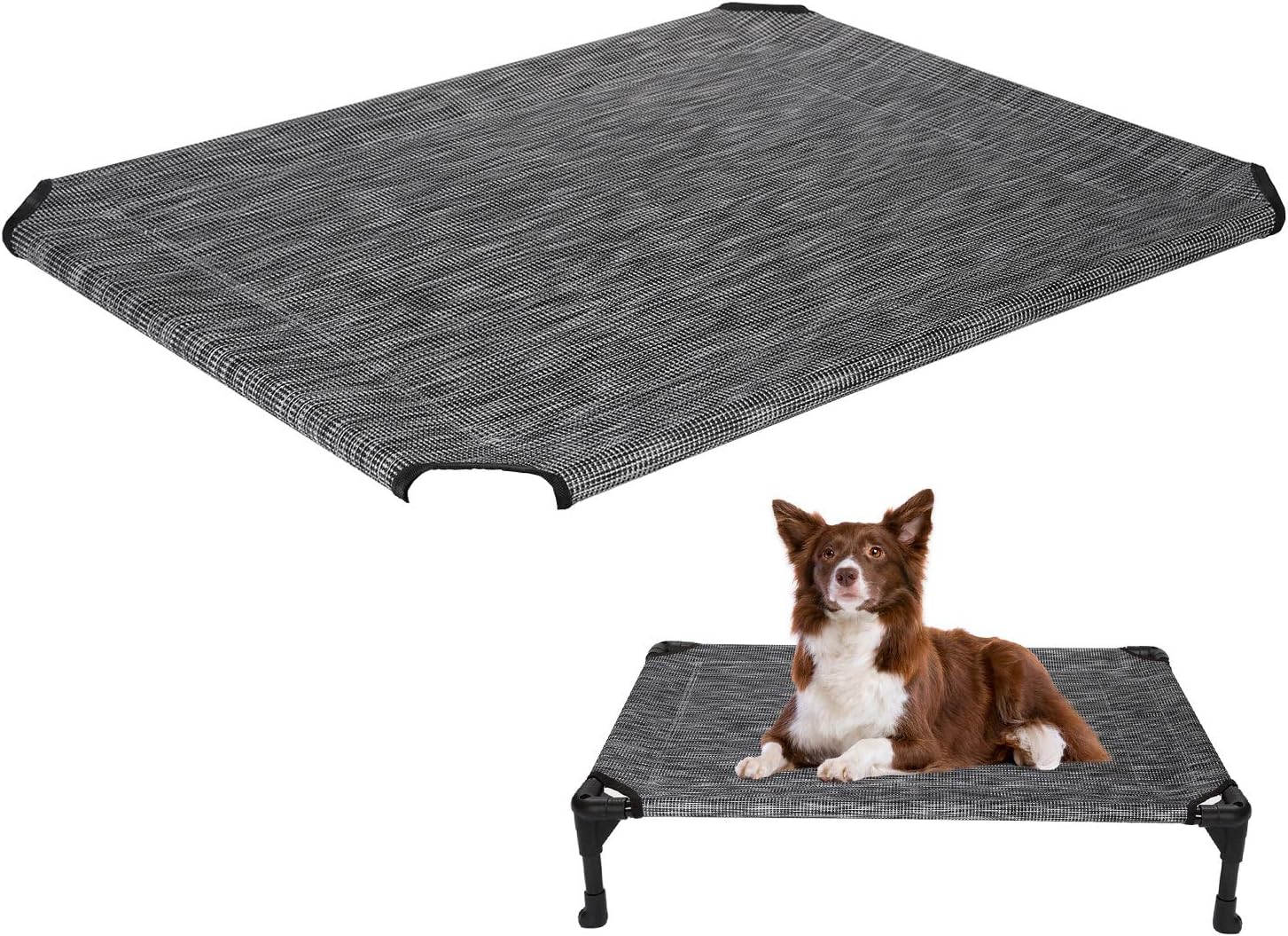 Veehoo Cooling Elevated Dog Bed Replacement Cover, Washable