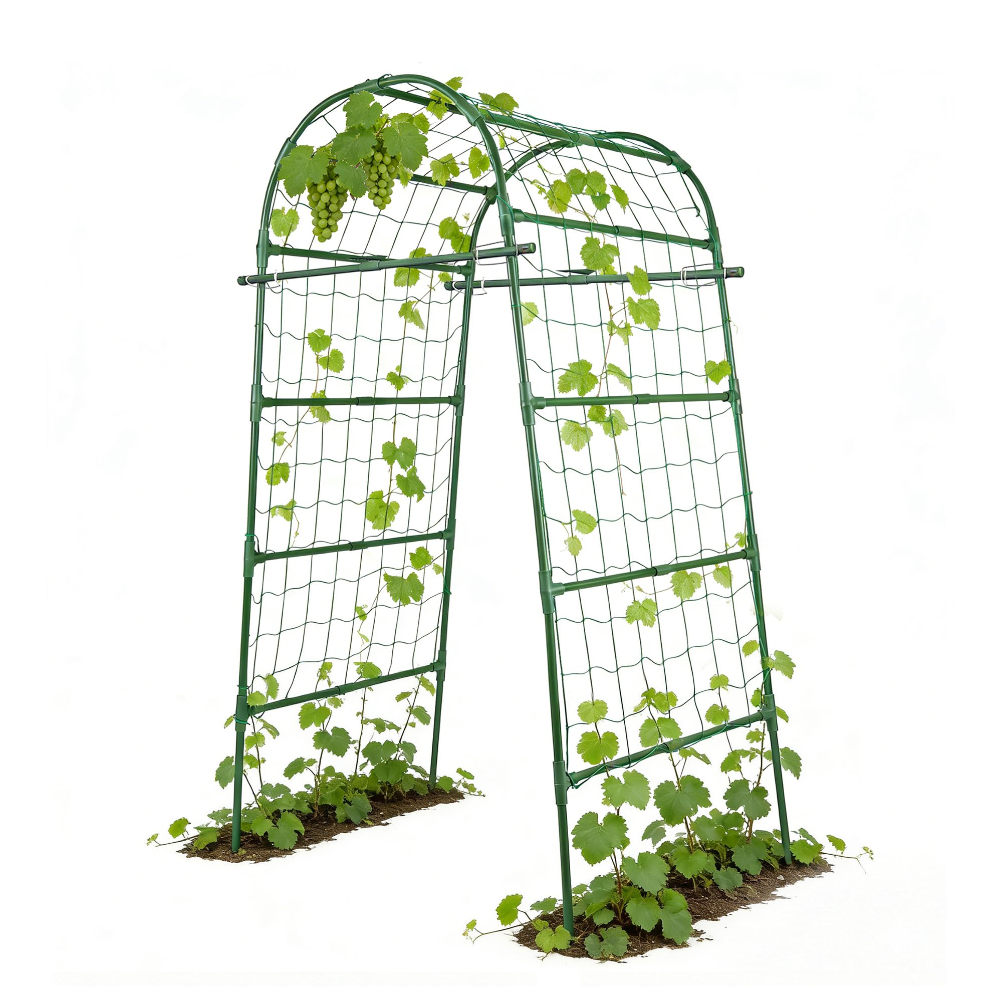 Photo 1 of Garden Arch Trellis for Climbing Plants Outdoor, 7 Ft Tall Cucumber Trellis