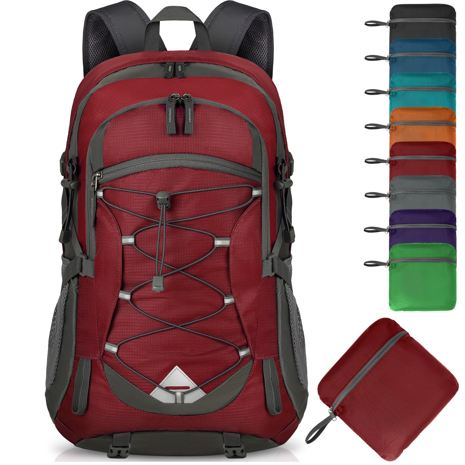 IGOLUMONHiking Backpack 40L Packable Lightweight Camping Backpack Men Women Waterproof Hiking Daypack Outdoor Travel Daypack