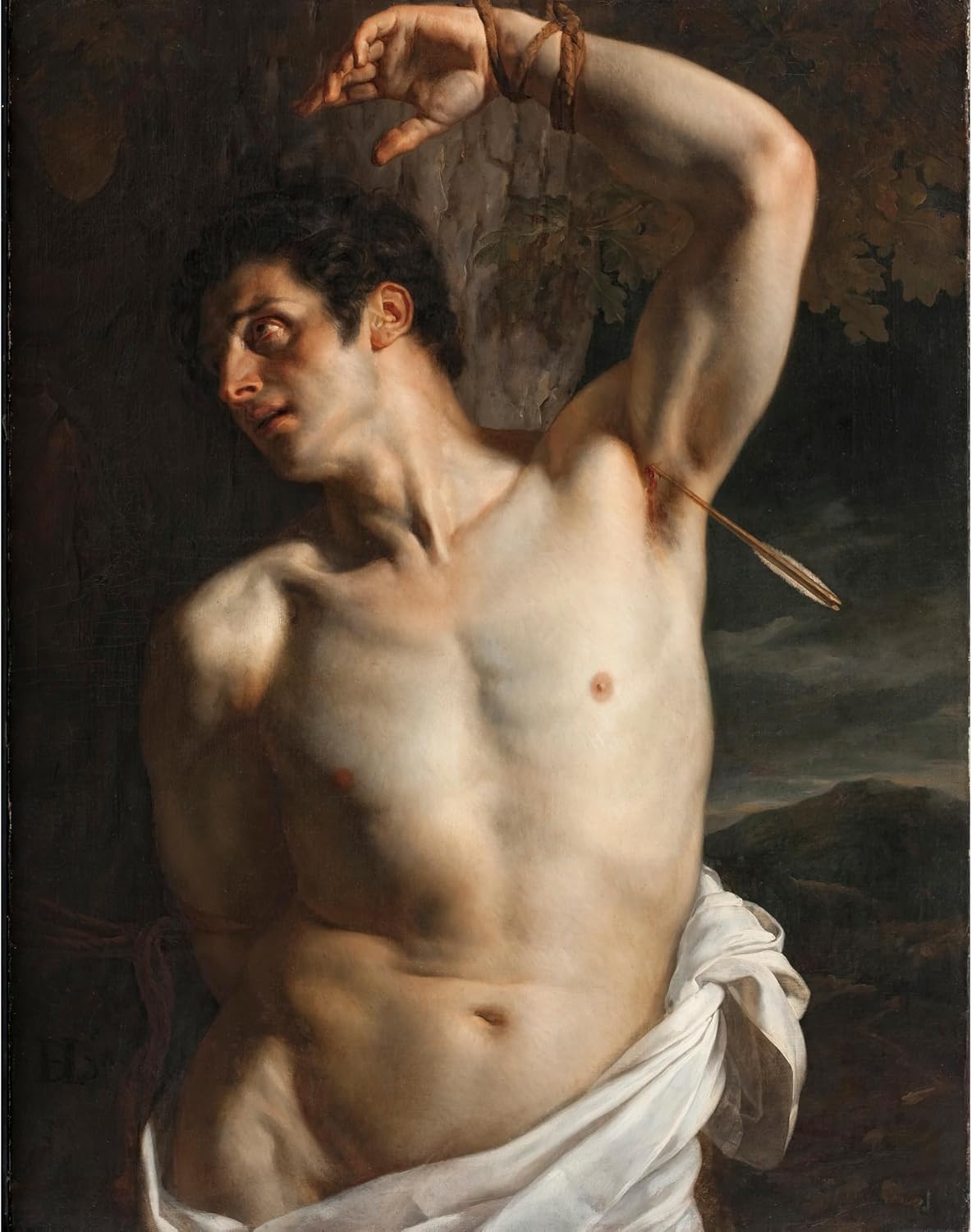 ArtDirect Saint Sebastian (19th century) Unframed Art Print Giclee Poster by Paul Delaroche - Ready for Framing with Customization Sizes 8x10, 11x14, 16x20, 24x30, 36x46 and 47x60 inches