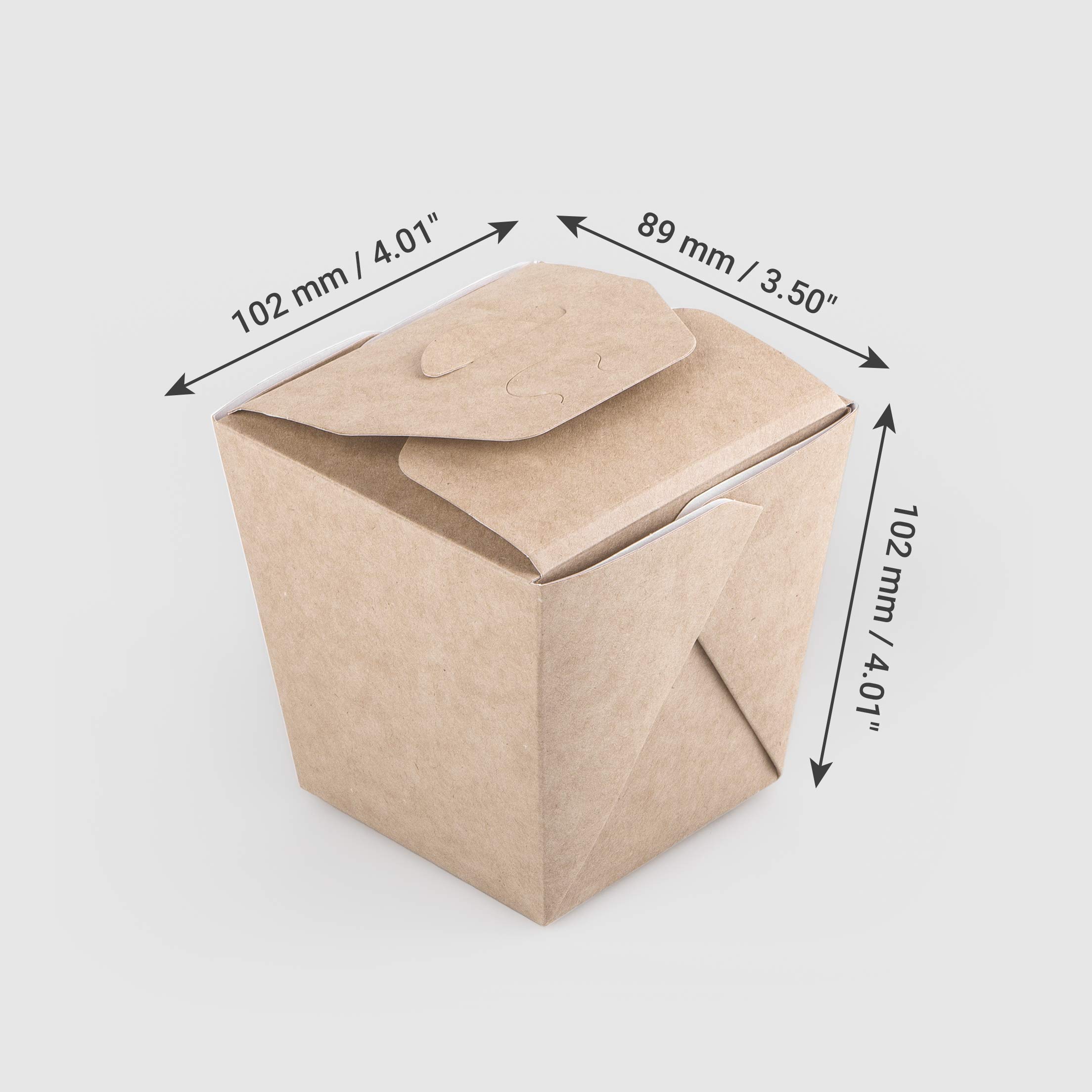 Lot de 70 boîtes à nouilles en carton kraft, 460 ml, jetables pour aliments à emporter, boîtes chinoises anti-fuite, biodégradables, respectueuses de l'environnement et recyclables (70, 460 ml)