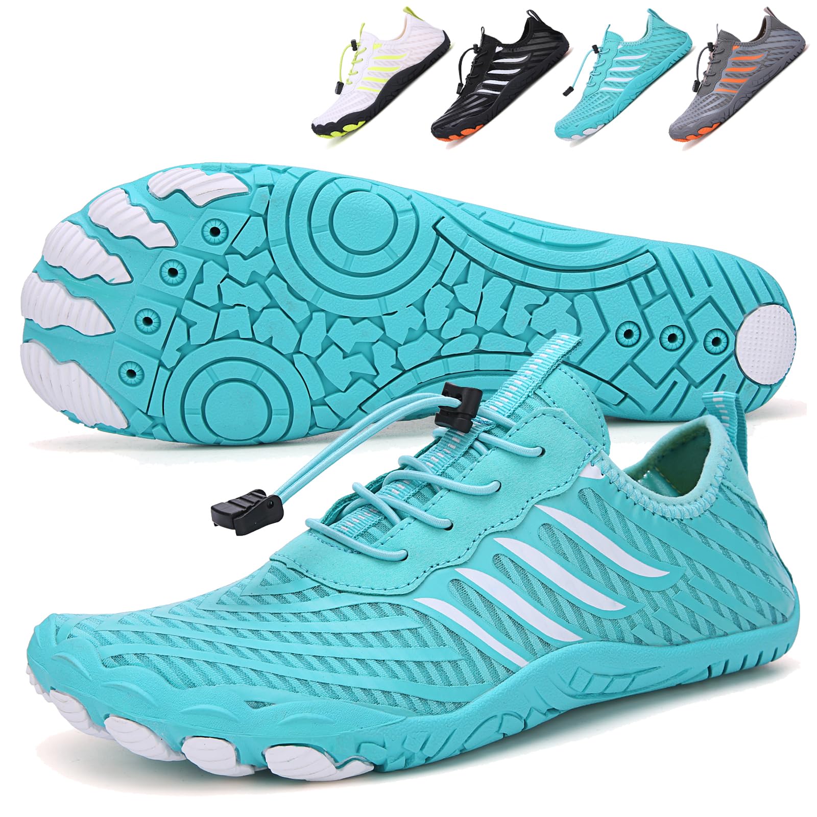 Hike Barefoot Shoes Womens Men,Unisex Barefoot Water Shoes Breathable, Anti-Slip Hiking Footwear for Athletic Wide Toe Shoe Footwear for Hiking,