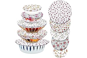 Patelai Reusable Bread Proofing Cover - 10-Pack Flowery Design