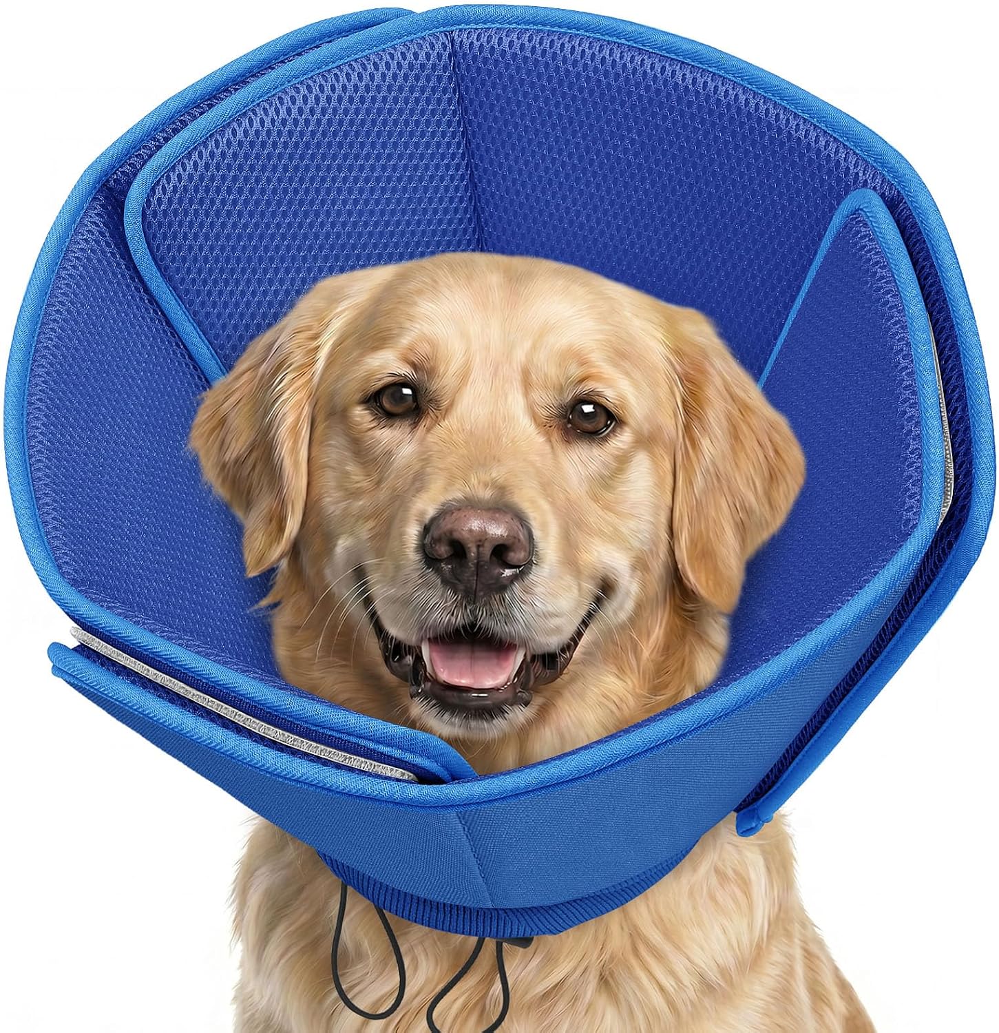 AOFITEE Soft Dog Cone, Adjustable Cone for Dogs After Surgery