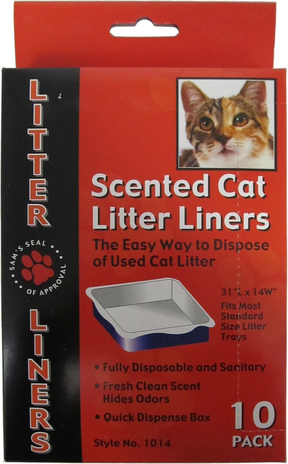 Allary Scented Cat Litter Liners, 10 Pack Pet Supplies