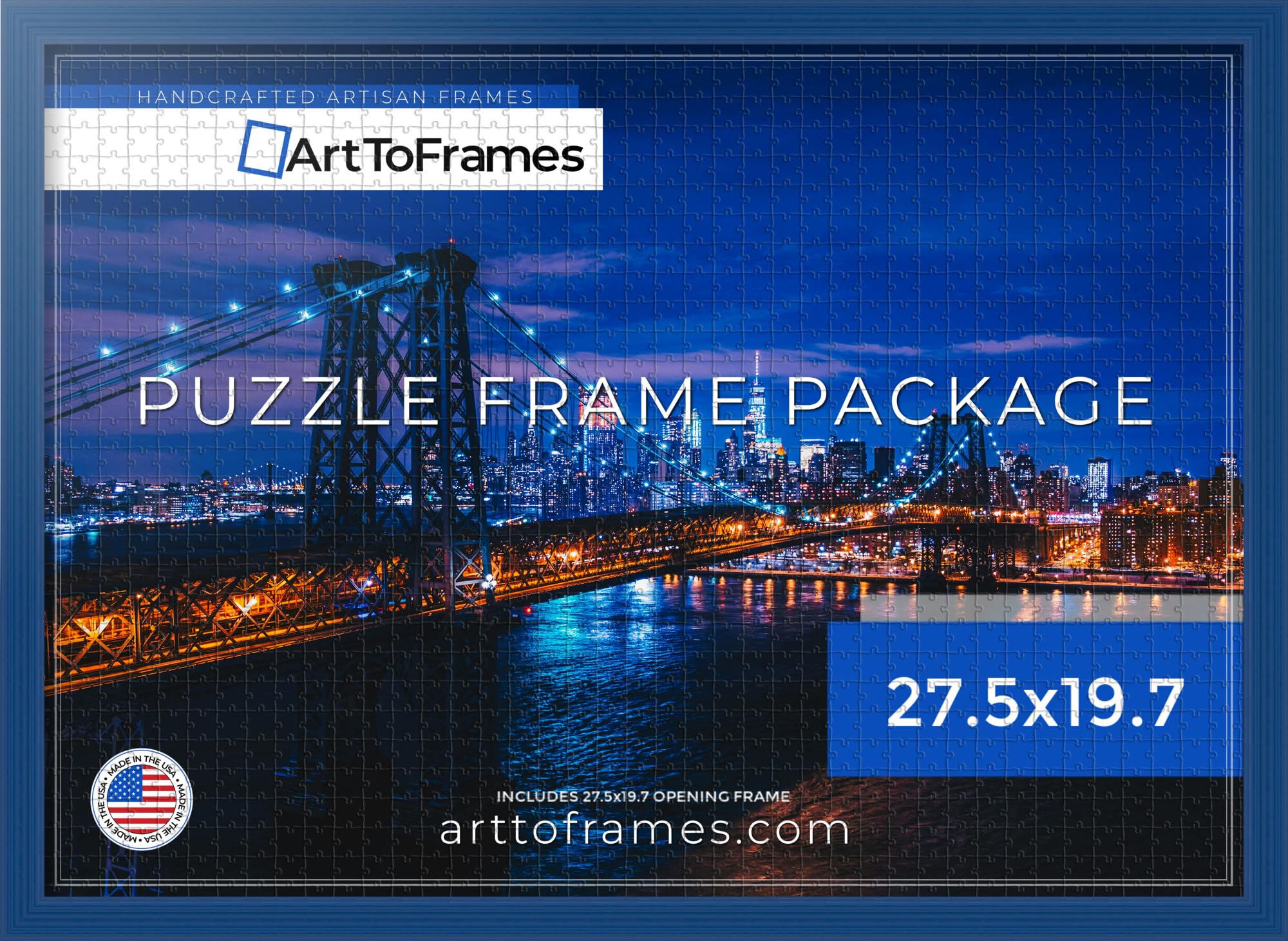 Amazon.com - ArtToFrames 27.5x19.7 INCH/70x50 CM Blue Frame for