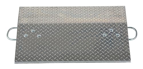 Miniatura 3 de Vestil AH-3024 Placa de muelle de aluminio para carretilla de mano de 30 pulgadas x 24 pulgadas, 700 libras de capacidad, color plateado