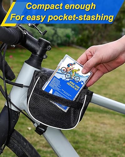 Miniatura 5 de Kit de reparación de neumáticos de bicicleta, kit de parche de tubo interior de bicicleta - Estuche portátil para bicicleta, motocicleta y tubos