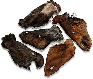 Getrocknete Kalbsohren mit Fell | Kausnack für Hunde | 5 Stück | In Deutschland hergestellt product image