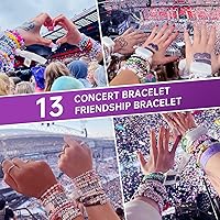 Vista 2 de Redtwo 1600 Pcs Letter Beads Kit, 6 Styles of Colorful Alphabet Beads for Bracelet, Number Smiley Face Beads Heart Beads and a Roll of Elastic