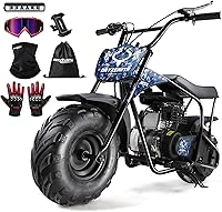 Vista 9 de Oryxearth Mini Bicicleta para Niños, 105CC 4-Tiempos Motocicleta de Gas Todoterreno de Bolsillo Pit Trail para Niños con Aprobación EPA, Hasta 28