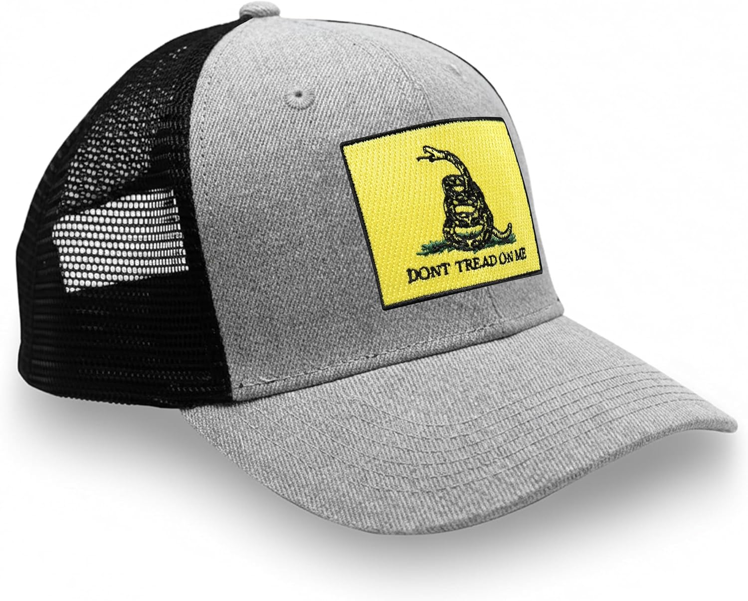 International Tie Gadsden Flag Hat for Men and Women, Adjustable Snapback Trucker Baseball Cap, Dont Tread On Me Hat