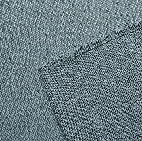 Miniatura 8 de Cortinas para sala de estar de 2 paneles (2 x 37 pulgadas de ancho), cortinas con textura de lino, con ojales, de la marca Miuco