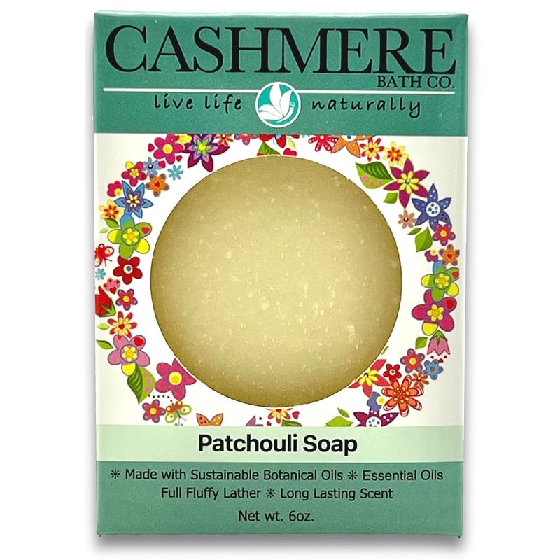 Sabonete em barra artesanal Cashmere Bath Co, processo a frio, patchouli