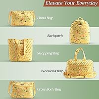 Vista 61 de Maison d' Hermine Bolsa de lona para mujer, bolsa de lona de algodón reutilizable para el hombro, bolsas de comestibles a granel con asa para 01