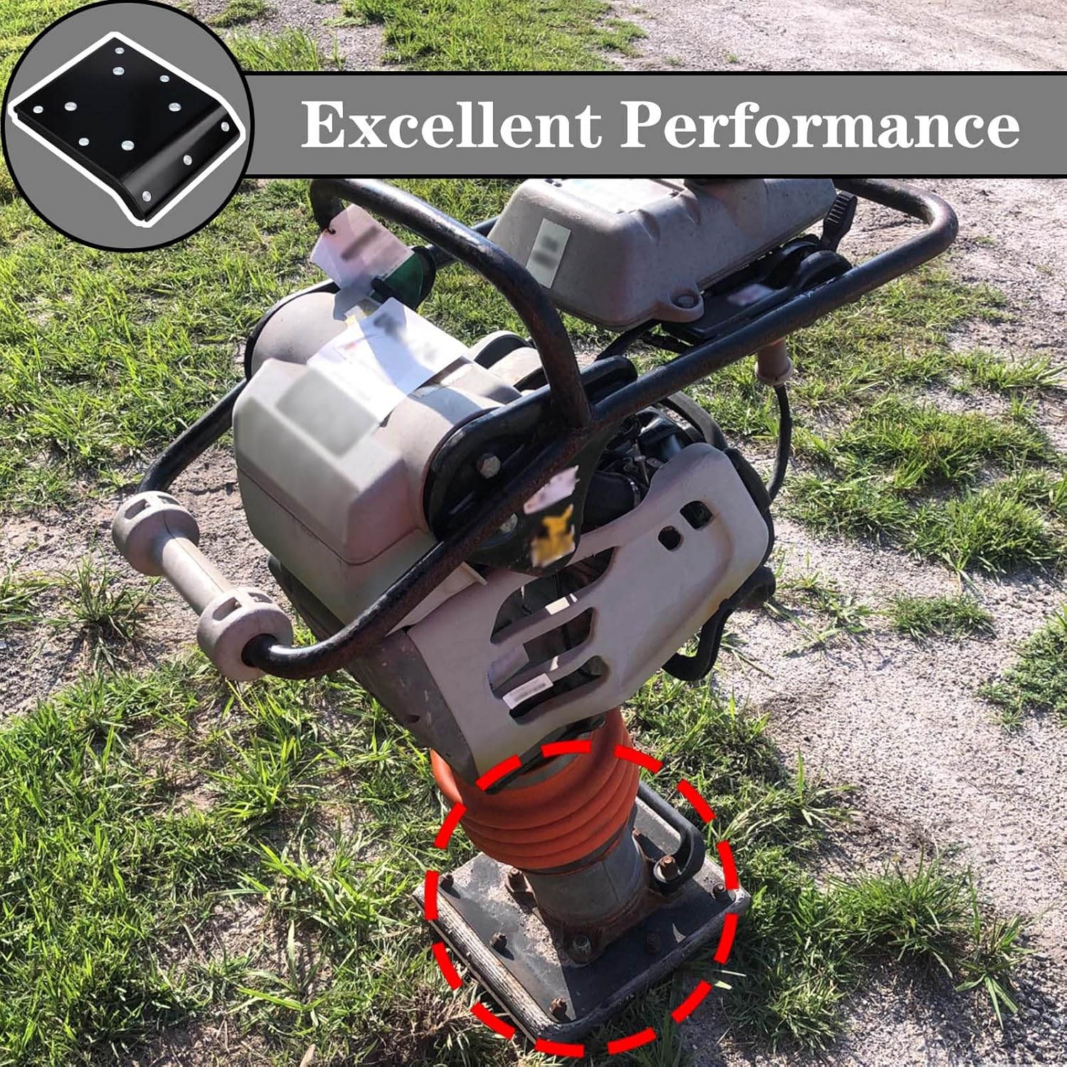 11" Wood Shoe Kit Fit for Multiquip Mikasa MTX70 MTX80 MTX90 Jumping Jack Rammer Replace 366910020 362910130 8511S