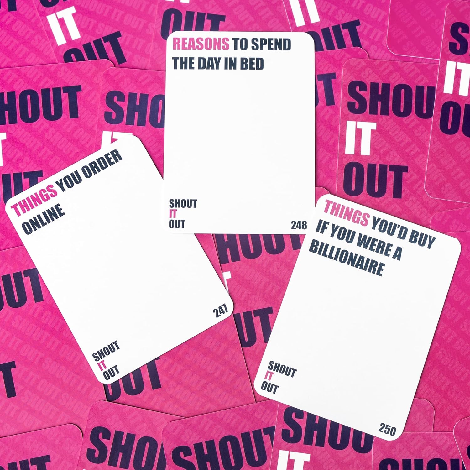 Shout It Out Category Game - 250 Funny Card Games | Best Games for Family Game Night, Board Games for Adults, Gifts for Family