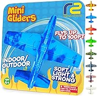 RefreshSports EVA Foam Airplane Toys for Kids - Durable Gliders for Boys & Girls Ages 4-9+ - Superior 100FT Flight Indoor Outdoor Fun