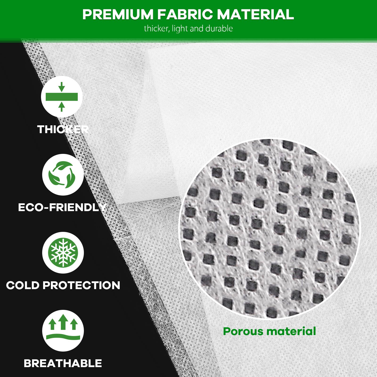 Zokaboc Garden Fleece Frost Protection 35gsm, 2 x 10m - Image 3