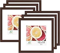 Vista 91 de FrameWorks Marcos de fotos clásicos de madera de 12 x 12 a 8 x 8 pulgadas con vidrio templado, roble natural, paquete de 2