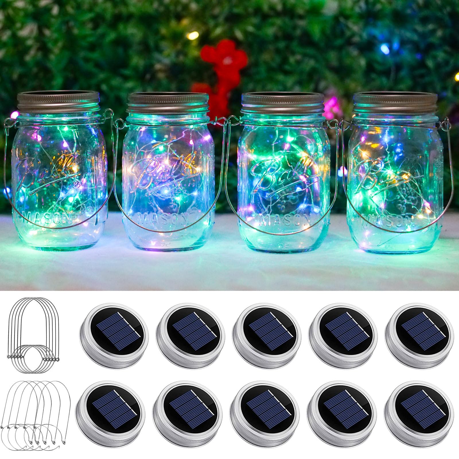 Lot De 3 Coupes De Lampes Solaires Pour Bocaux Mason Guadeloupe