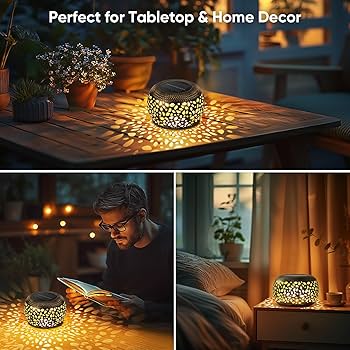 Amazon.com: Solar Lantern Outdoor Patio Decor: 4 Pack Solar