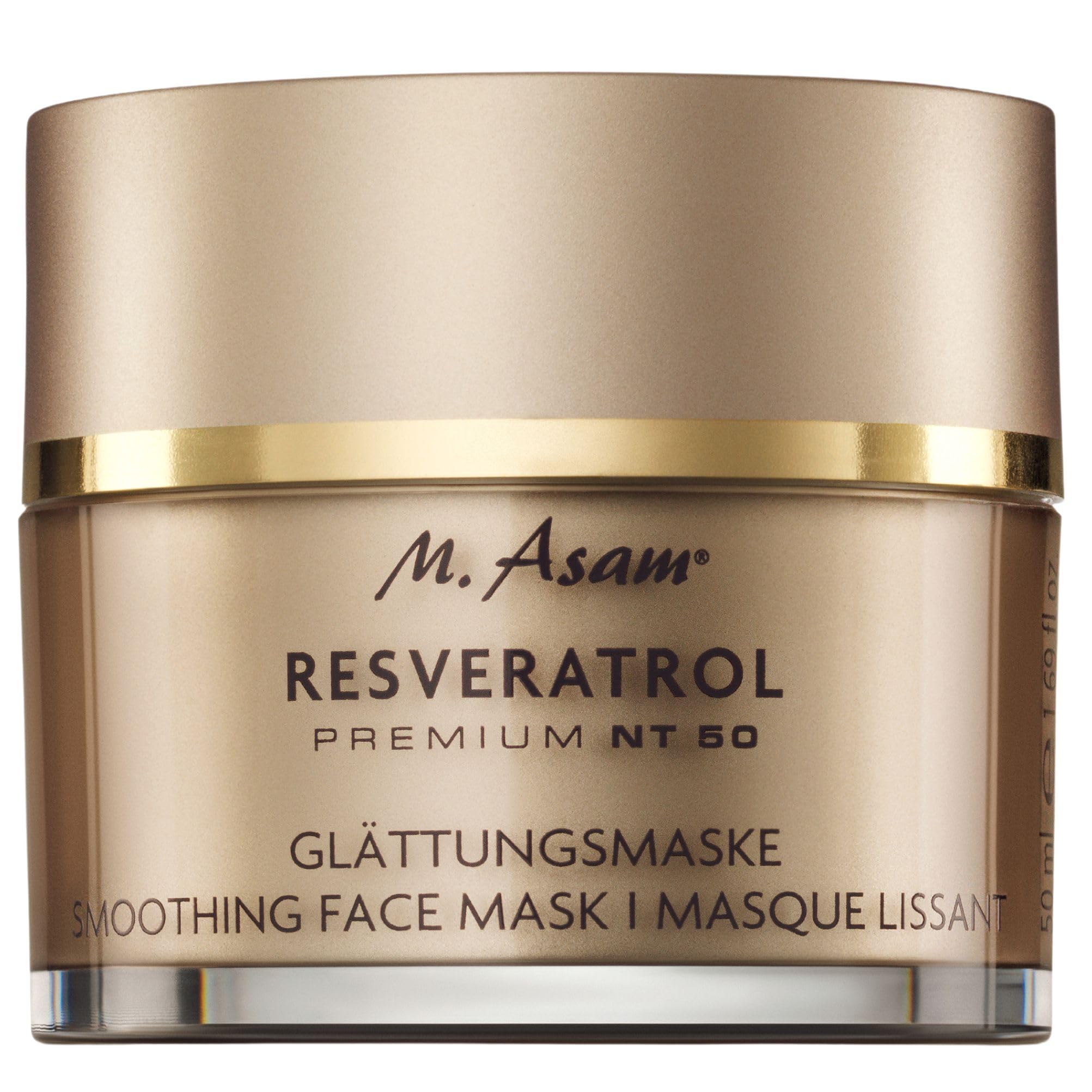 M. Asam Gesichtsmaske Resveratrol Premium NT50 Perfecting Glättungsmaske (50ml) - Gesichtsmaske mit glättendem Effekt & hochkonzentriertem Resveratrol