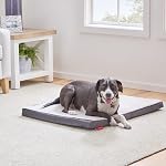 Brindle 2" Lit de chien orthopédique - Lit de caisse pour chien avec couverture lavable à la machine - Lit de chien moyen - Adolescents