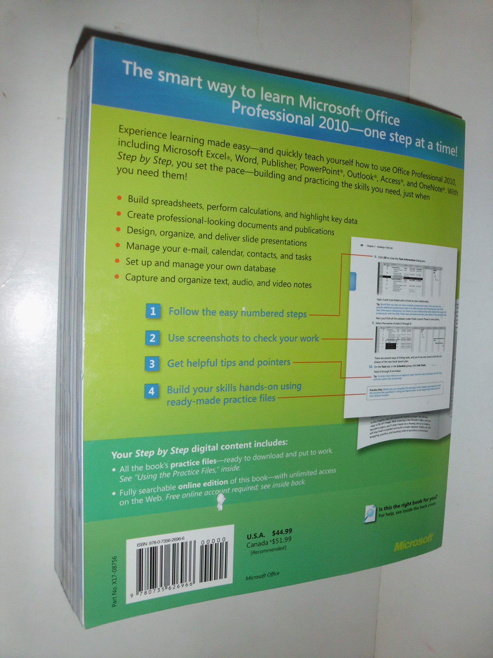 Microsoft Office Professional 2010 Step by Step