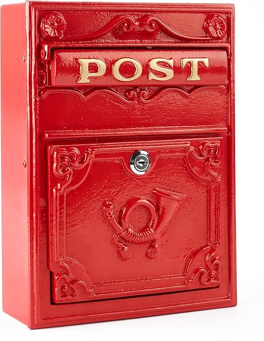 Safes uk Old England Compact Stylish Mail Post Box Wall Mounted