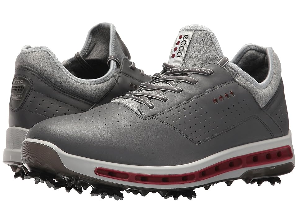 

ECCO Golf Cool 18 GTX (Dark Shadow/Black Transparent) Men's Golf Shoes