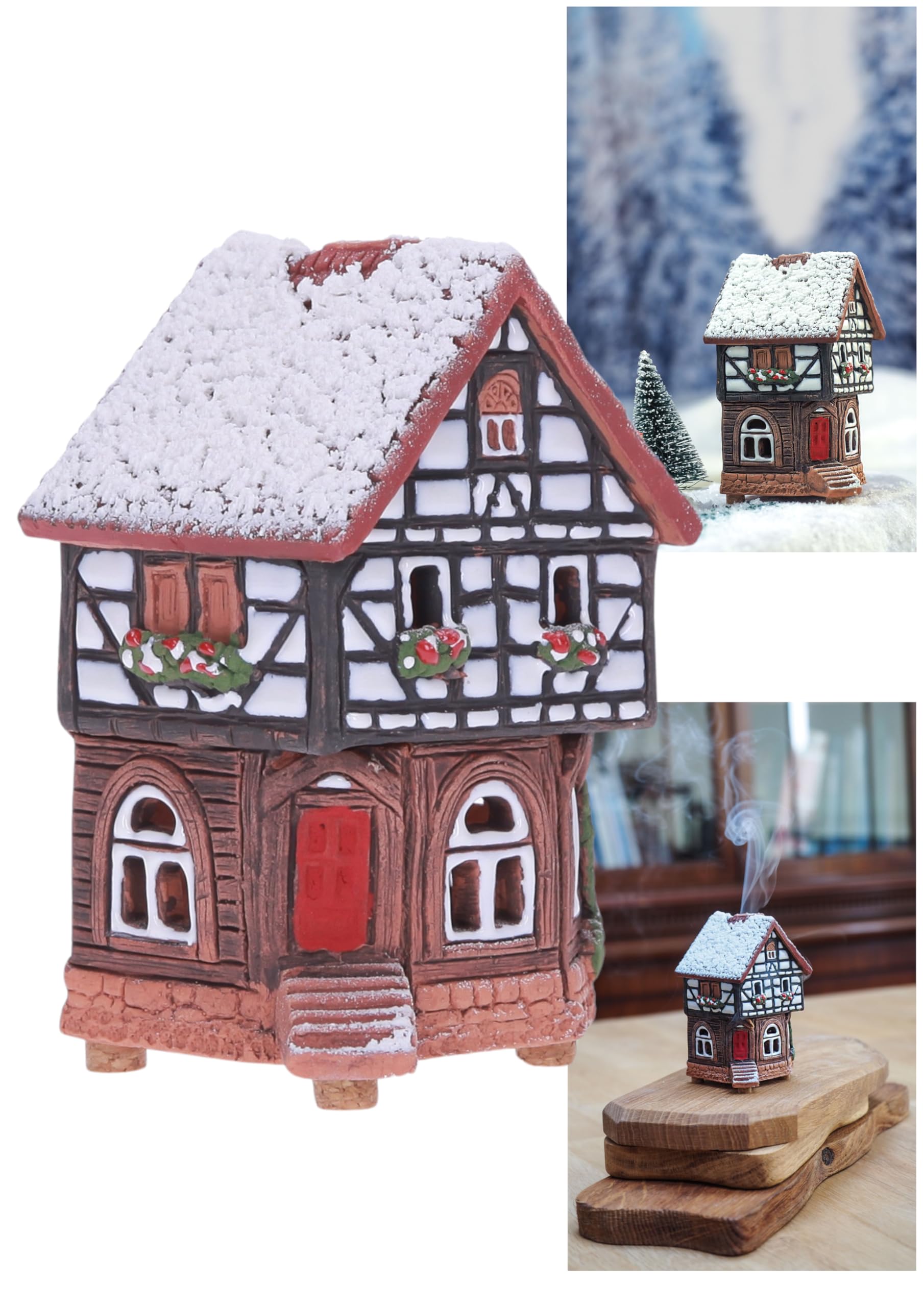 Décoration de maison en céramique faite main, le cadeau idéal pour amoureux de Noël